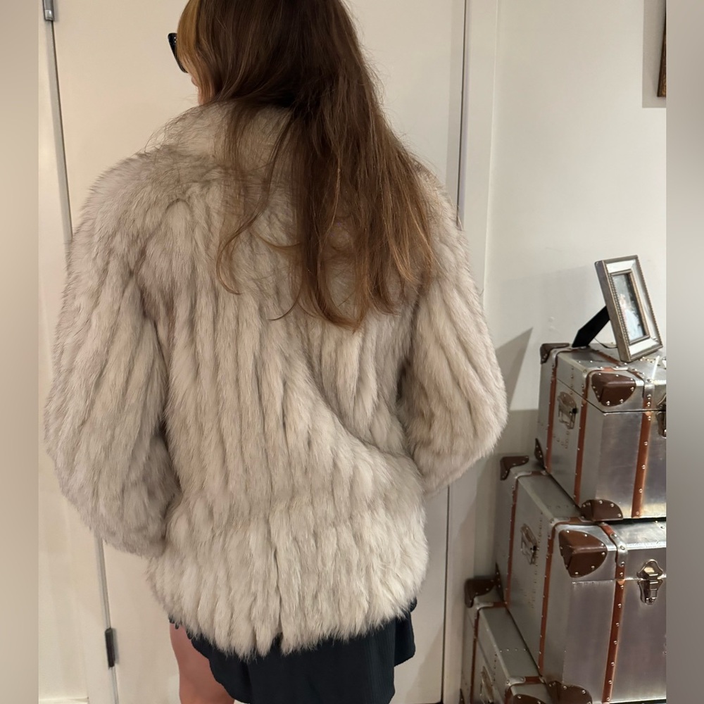 Elegant Rabbit Fur Coat - Picture 2 of 4